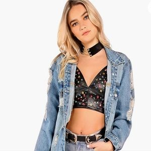 Distressed Boyfriend Jean Jacket